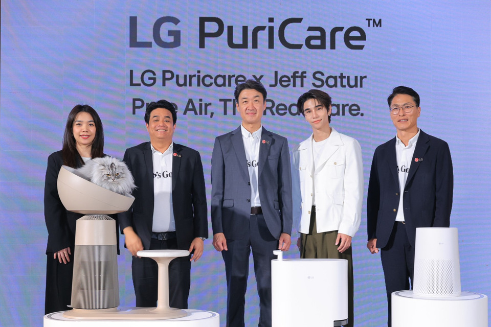 LG เปิดตัว LG PuriCare™ ไลน์อัปใหม่ ดูแลอากาศสะอาดทั้งบ้าน ชู AeroCat Tower คอนโดแมวฟอกอากาศได้