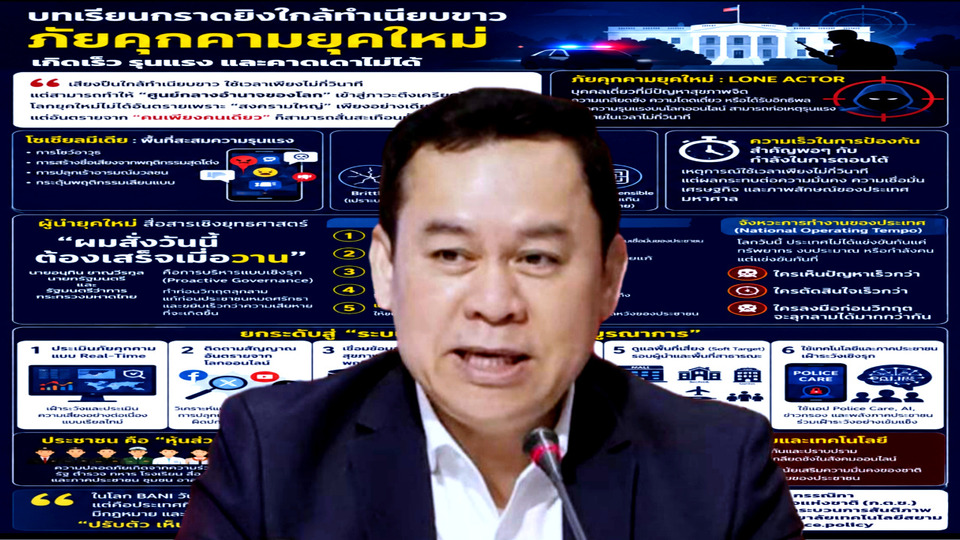 “นพดล” ชี้เหตุกราดยิงใกล้ทำเนียบขาว ไทยต้องปฏิรูปความมั่นคง รับโลก BANI