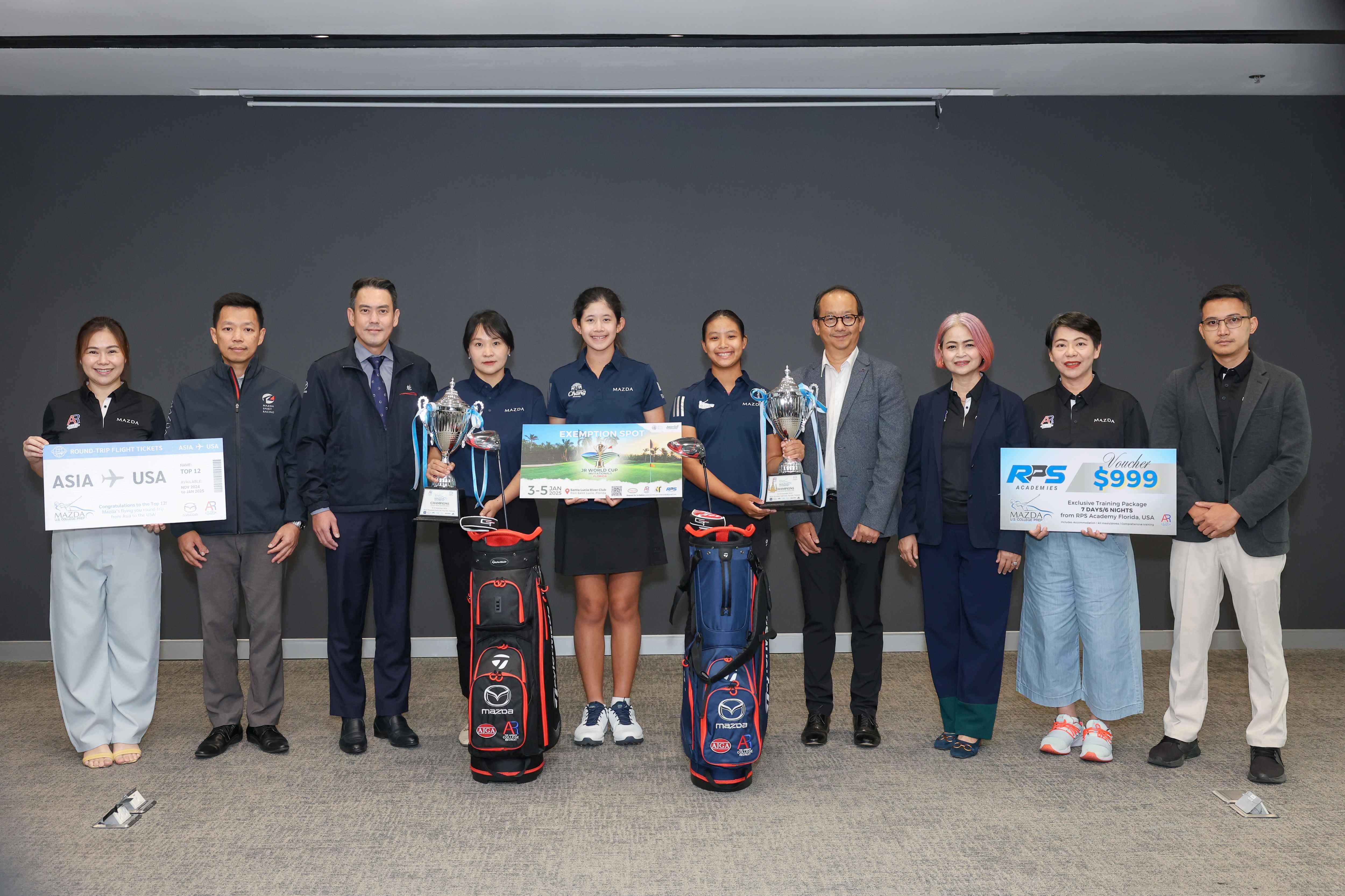 มาสด้ามอบรางวัลเยาวชนผู้ชนะเลิศ Mazda U.S. College PREP Junior Golf Championships