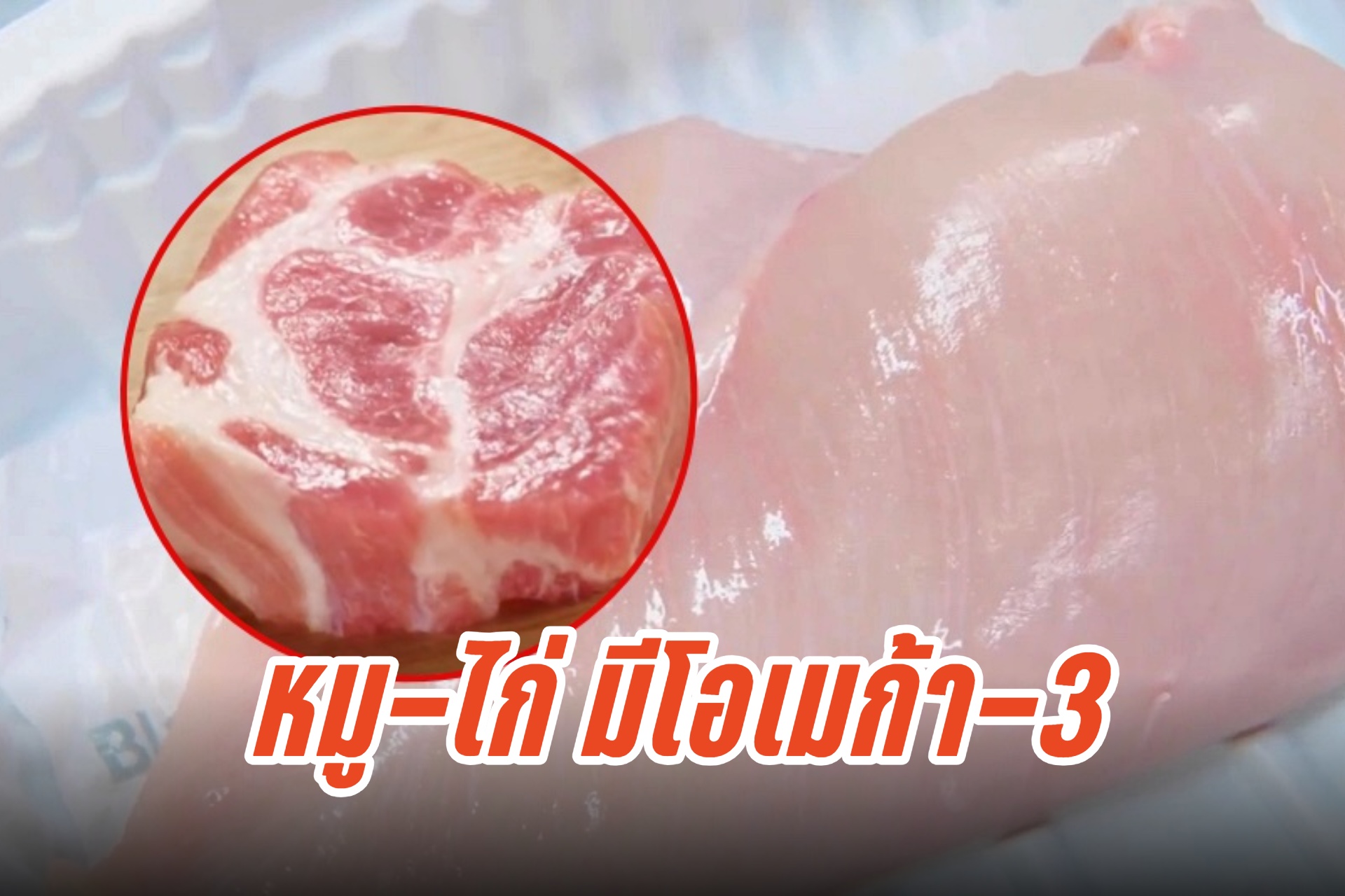 นวัตกรรมเนื้อสัตว์ หมู-ไก่ มีโอเมก้า-3 ดีต่อสุขภาพ 