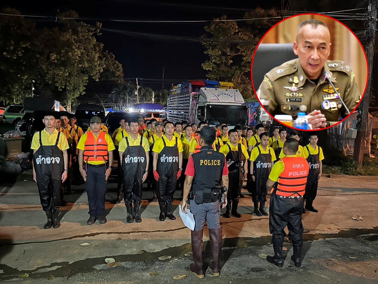 "บิ๊กต่อ" กำชับตำรวจตรวจถี่ป้องกันเหตุคนร้ายลักทรัพย์ซ้ำเติมประชาชนพื้นน้ำท่วม 