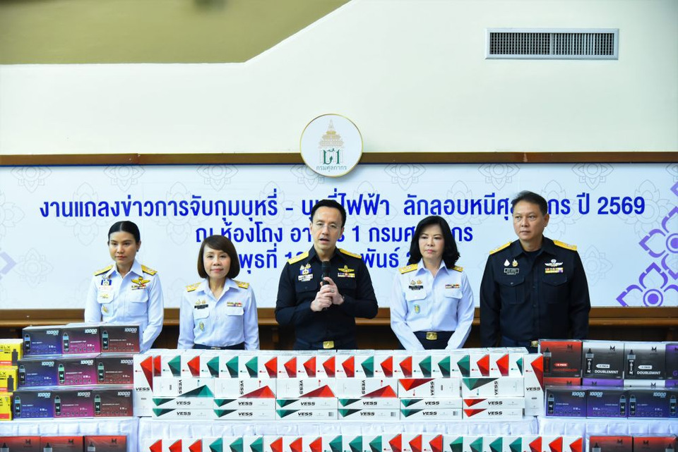กรมศุลกากร โชว์ผลงานปราบปรามการลักลอบนำเข้าบุหรี่และบุหรี่ไฟฟ้า มูลค่ารวมกว่า 169 ล้าน