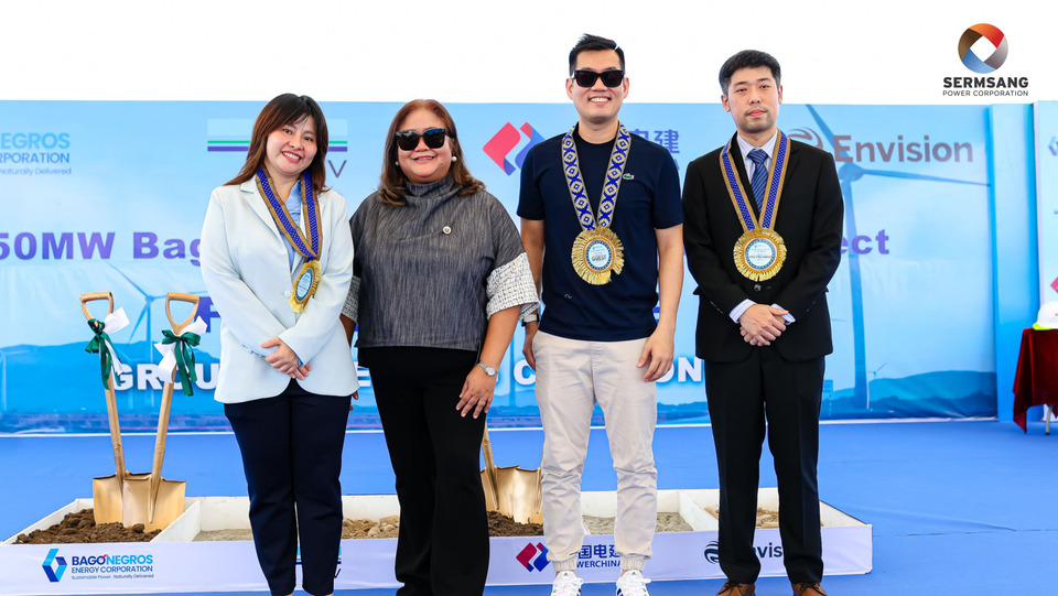 SSP ปักเสาเอกวินด์ฟาร์มบาโกฟิลิปปินส์ 150 MW ดันพอร์ตพลังงานสะอาดมุ่งเป้า 1,000 MW
