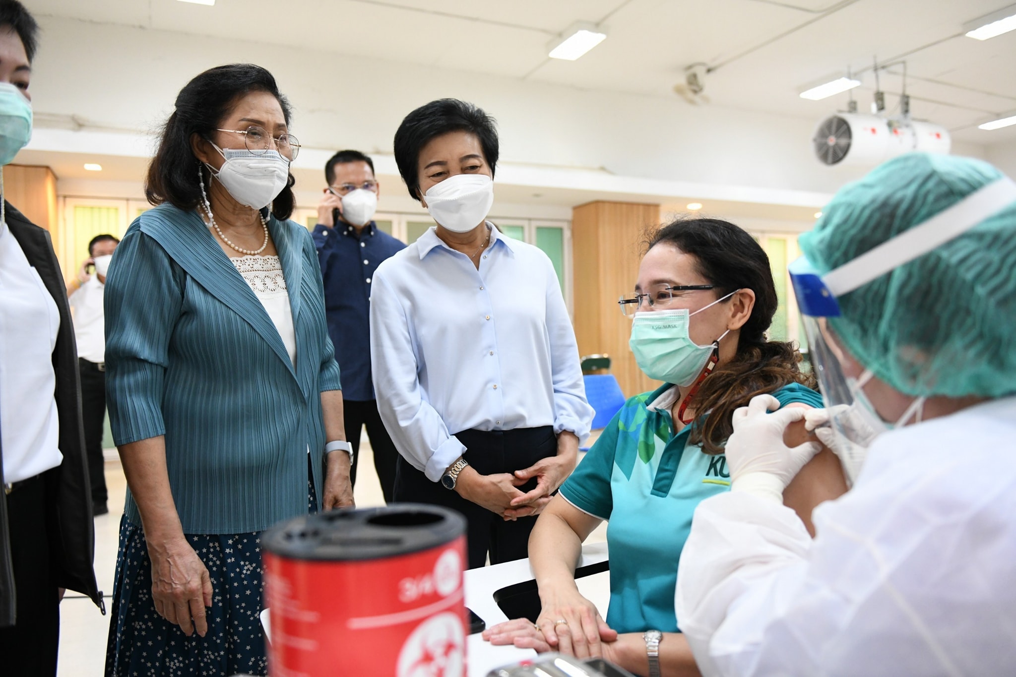 กทม.เปิดทดสอบระบบศูนย์ฉีดวัคซีนมก.บางเขน                                คาดมิ.ย.ให้บริการปชช.