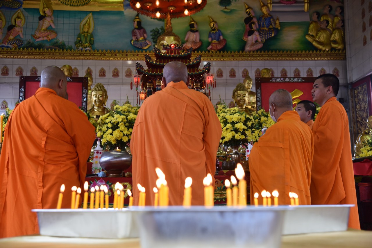 วัดเขตร์นาบุญญาราม จังหวัดจันทบุรี จัดบูชาดาวนพเคราะห์ ในวันมาฆบูชา  ท่ามกลางมาตรการป้องกันโควิด -19