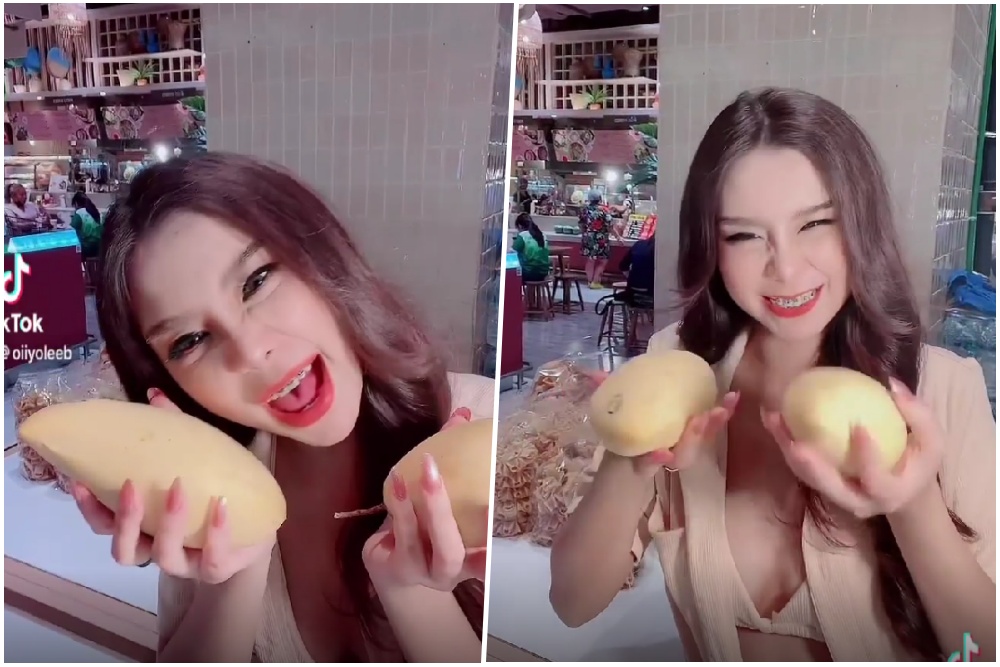 ทนกระแสไม่ไหว! 'น้องโอลีฟโตเกียวโนบรา' ขาย 'ข้าวเหนียวมะม่วง' อร่อยน้า