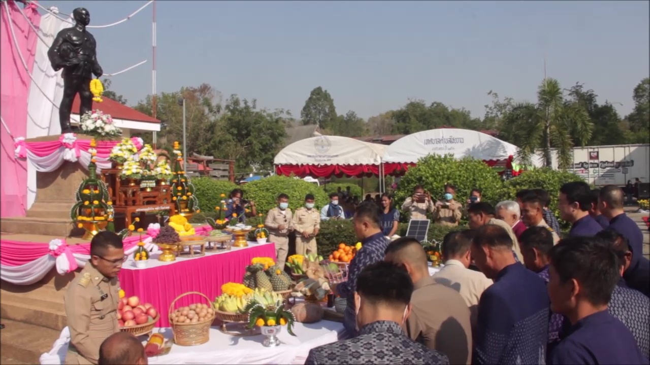 คอหวยไม่พลาด!! ส่องธูปมงคลพิธีบวงสรวงเฉลิมฉลอง 35 ปีอำเภอไชยวาน  