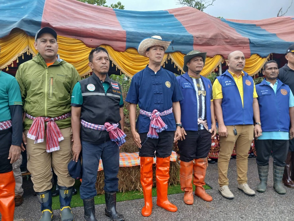 ผู้ว่าฯ นราธิวาส ร่วมลงแขกดำนา “โครงการฟื้นฟูนาร้าง สืบสานวัฒนธรรม ทำนาเพื่อเด็กกำพร้า”