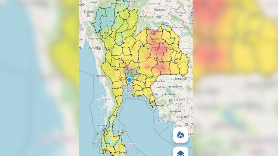 PM2.5 สีส้มหลายพื้นที่ อีสานอ่วม–กทม.ยังต้องระวัง พบ 64 จังหวัดค่าฝุ่นปานกลางถึงสูง 