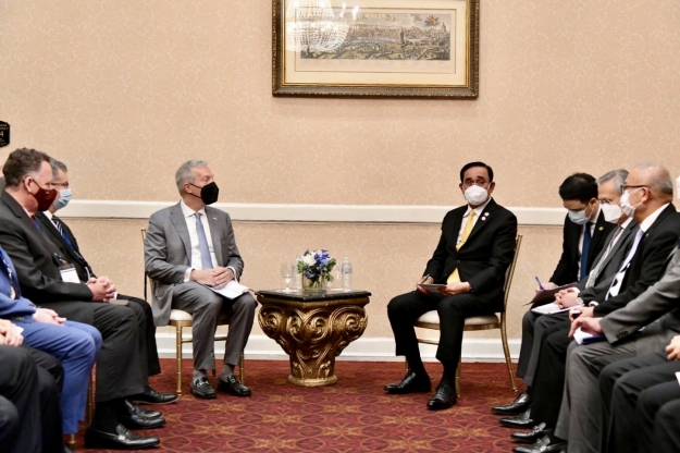 นายกฯ นำทีมประเทศไทยหารือนักธุรกิจสหรัฐฯ ย้ำไทยเป็นศูนย์กลางห่วงโซ่อุปทานที่มั่นคง พร้อมฟื้นฟูศก.อยู่กับโควิดอย่างปลอดภัย 