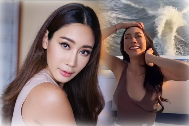 “น้ำเพชร” โชว์ล่องเรือเจ้าพระยา ชุดคล้าย “แตงโม นิดา”