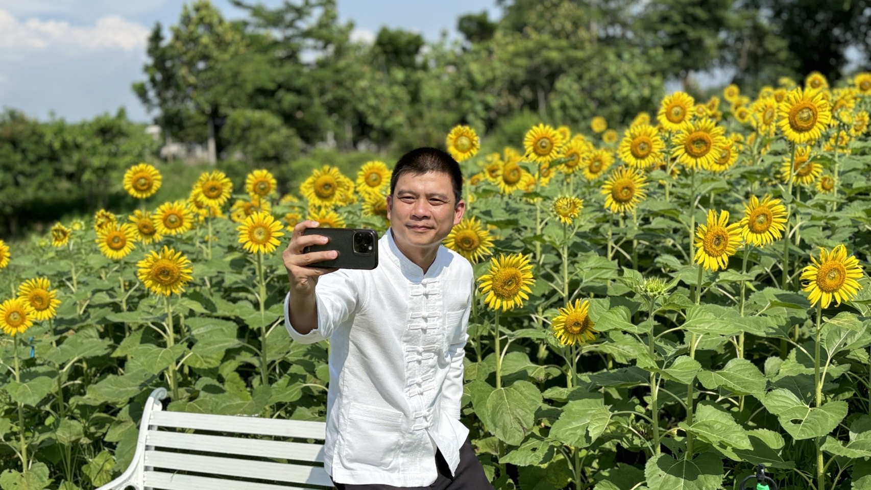เทศบาลเมืองสะเดาเนรมิตพื้นที่ทางเข้าพุทธอุทยานเขาเล่เป็นทุ่งดอกทานตะวันกว่า  1 ไร่รับวิสาขบูชา