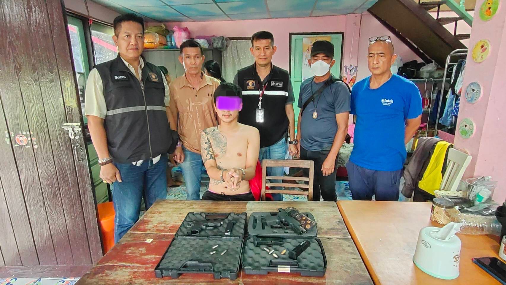 รวบหนุ่มไรเดอร์ หวังรวยทางลัดซื้อปืนมาดัดแปลงขายออนไลน์