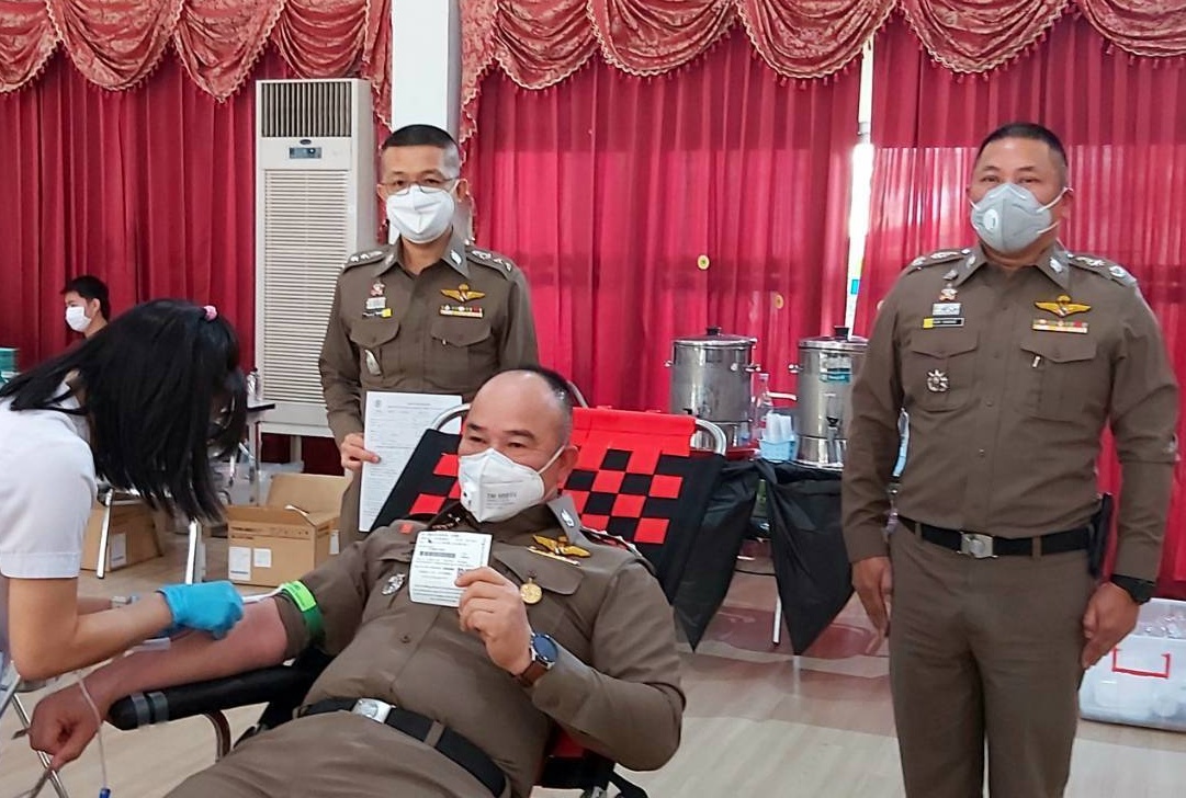 ตำรวจภาค 5 ต้านภัย COVID -19 ระดม"บริจาคโลหิต ด้วยจิตอาสา" รพ.มหาราชนครเชียงใหม่  