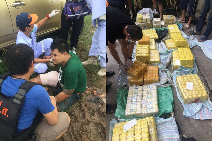 ตร.ปส.ยิงรถสกัดรวบเอเย่นต์ยาเสพติดขยายผลยึดยาบ้าเฉียด 2 ล้านเม็ด