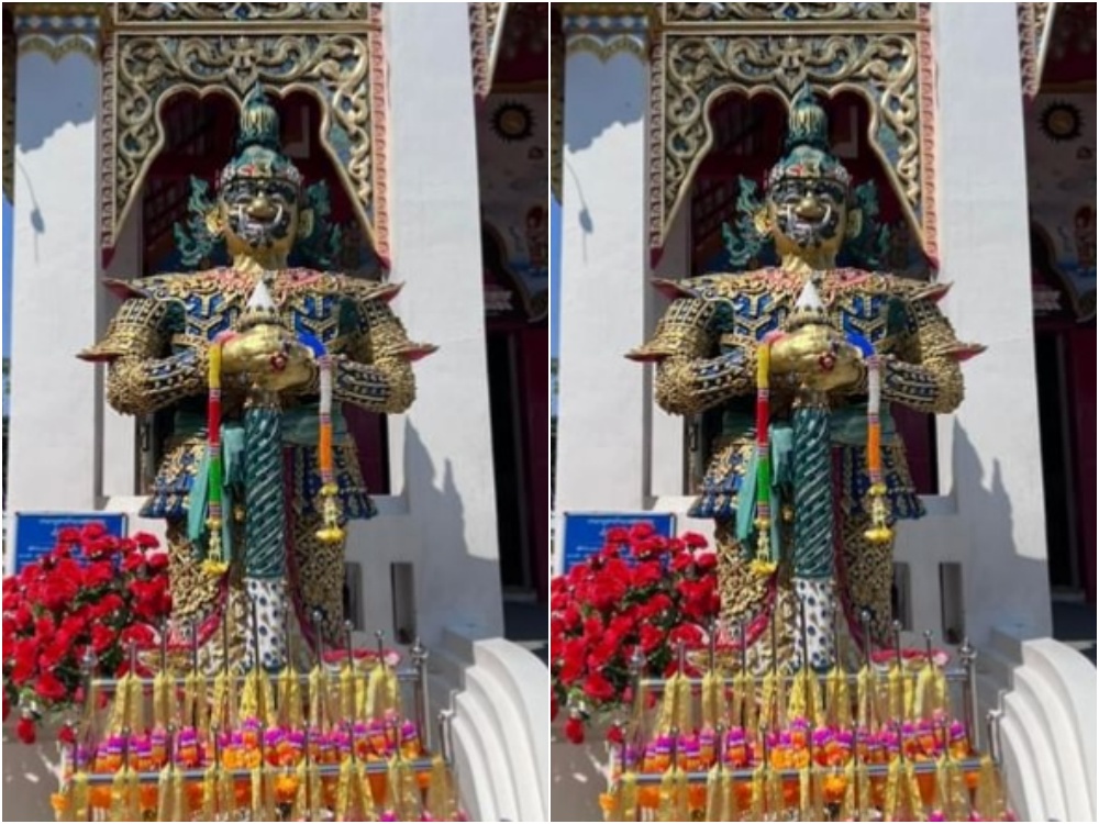 'หมอช้าง' ไหว้ขอพร 'ท้าวเวสสุวรรณ' อายุเก่าแก่กว่าร้อยปีที่เชียงใหม่
