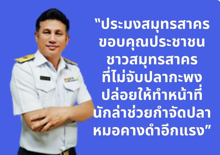ประมงฯสมุทรสาคร ปลื้มใจกะพงขาวไม่ถูกจับ ชาวเรือยัน "ปลาหมอคางดำ" เริ่มลดลง