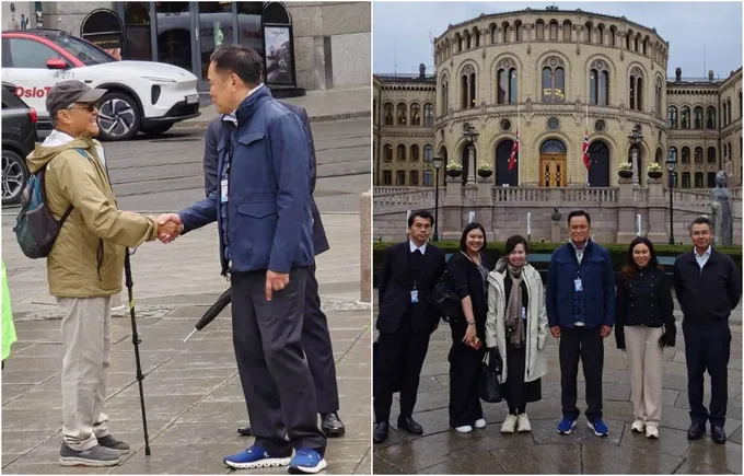 นาทีประทับใจไกลถึงนอร์เวย์! "อนุทิน" เดินทางถึงออสโล ร่วมพระราชพิธีพระศพกษัตริย์ฮารัลด์ที่ 5 คนไทยแห่ต้อนรับสุดอบอุ่น