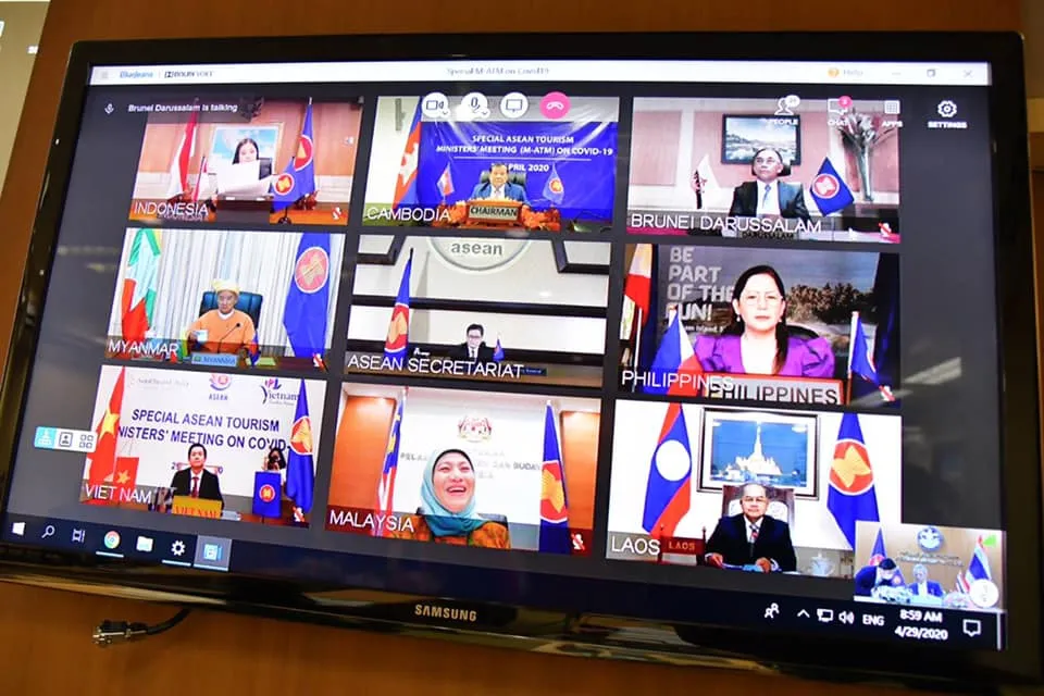 ประชุมรัฐมนตรีท่องเที่ยวอาเซียนสมัยพิเศษผ่านระบบการประชุมทางไกล