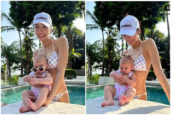“ไอซ์ อภิษฎา” สวมบิกินีสุดแซ่บ! อวดโมเมนต์ความน่ารักลูกสาว “น้องเลอา” โพสท่าริมสระน้ำภูเก็ต