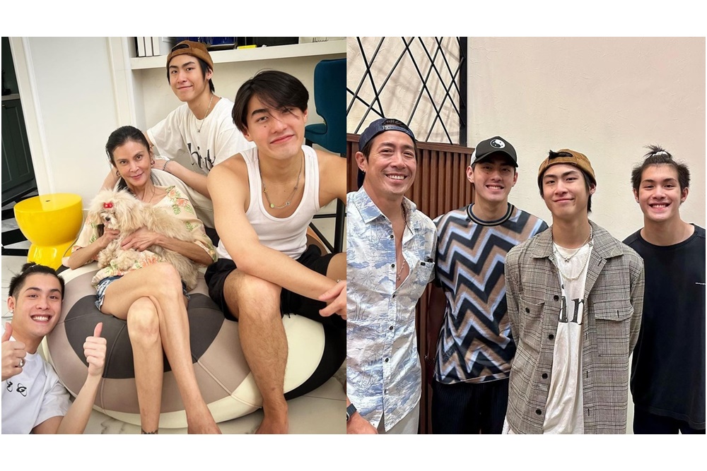 คนละเฟรม!! "เจ เจตริน - ปิ่น เก็จมณี" โชว์รูปลูกๆพร้อมหน้า ในวันครอบครัว สงกรานต์ 2566