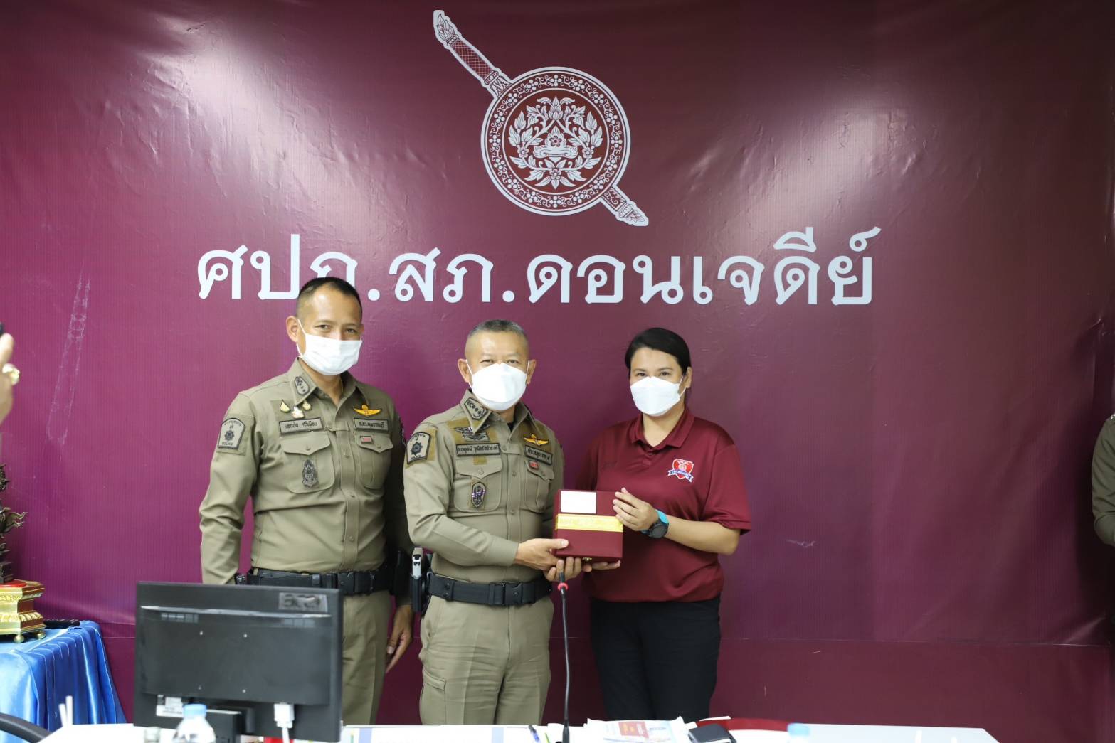 ผบช ภ.7 ตรวจเยี่ยมโรงพักดอนเจดีย์  