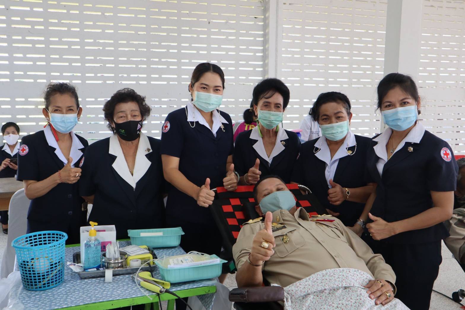 เหล่า​กาชาด​จังหวัด​พังงา​ออกรับโลหิต​ในพื้นที่ อ.ทับปุด​  จ.พังงา