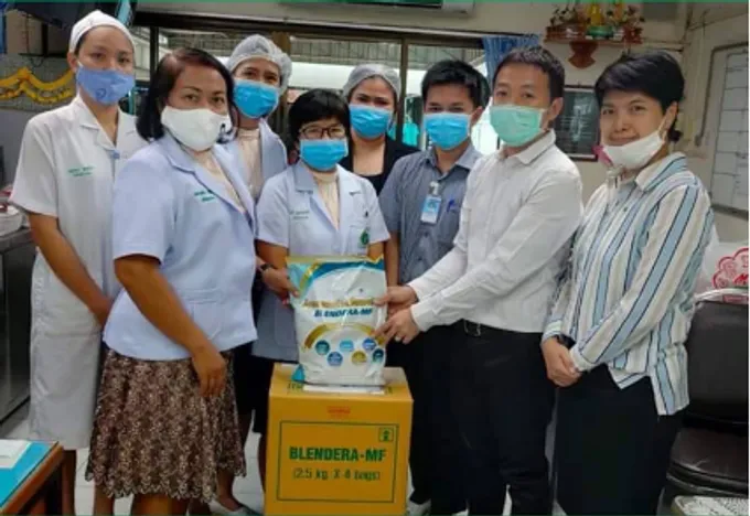 “ไทยโอซูก้า”สนับสนุนอาหารทางการแพทย์ ให้โรงพยาบาลสมุทรสาคร