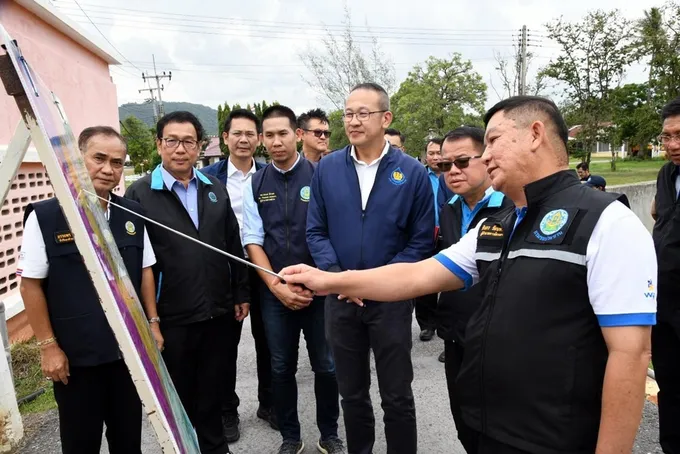 "รองอธิบดีฯทวีศักดิ์" ลงพื้นที่ติดตามน้ำเมืองลพบุรี พร้อมรับมือสถานการณ์น้ำ 2 มิติ