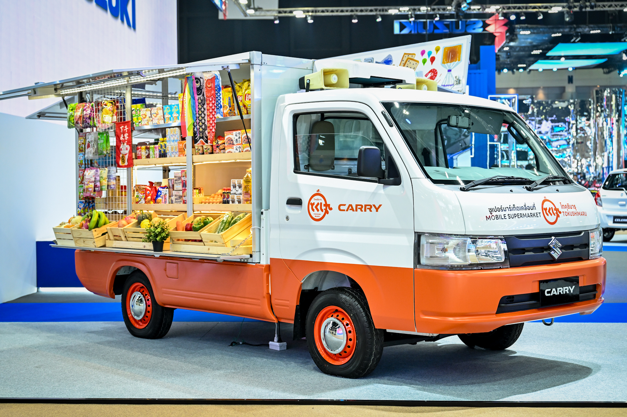 ซูซูกิ CARRY ซูเปอร์มาร์เก็ต และ SWIFT สปอร์ตแฮตช์แบ็ก แคมเปญ SUZUKI WORRY FREE PROGRAM มอเตอร์โชว์