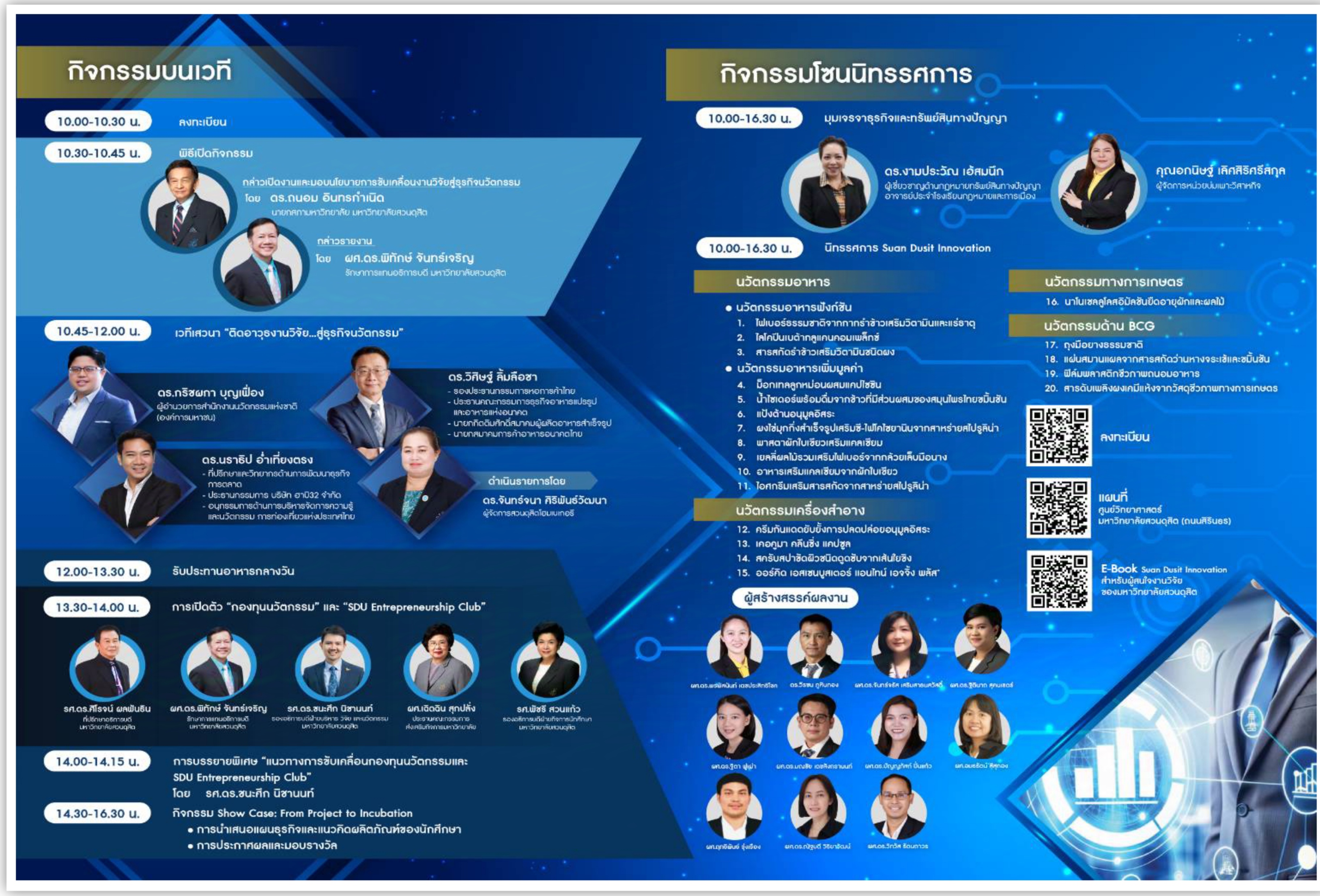 "ม.สวนดุสิต" ขอเชิญร่วมงาน "ขับเคลื่อนงานวิจัยสวนดุสิตสู่ธุรกิจนวัตกรรม" 