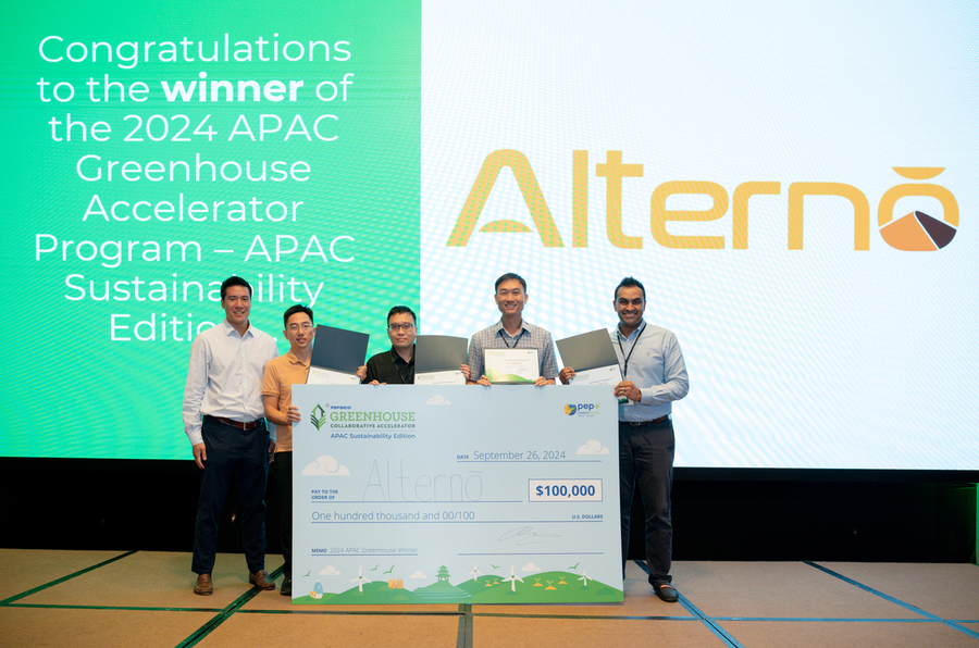 เป๊ปซี่โคประกาศผล Alterno เป็นผู้ชนะโครงการ Greenhouse Accelerator ประจำปี 2567 มุ่งส่งเสริมสตาร์ตอัพพัฒนานวัตกรรมที่ยั่งยืน