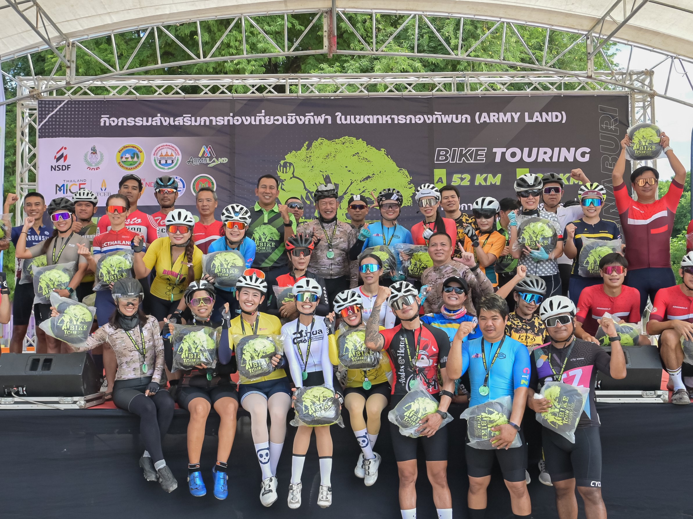 ปิดฉากปั่น ‘Bike Tour De The Army’ นักปั่นสุดประทับใจ “อาร์มี่แลนด์กาญจนบุรี”