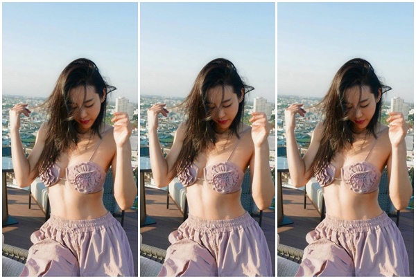 "วีเจจ๋า" จัดเต็มสายเดี่ยวโชว์เซ็กซี่อวดผิวออร่าท้าแดด