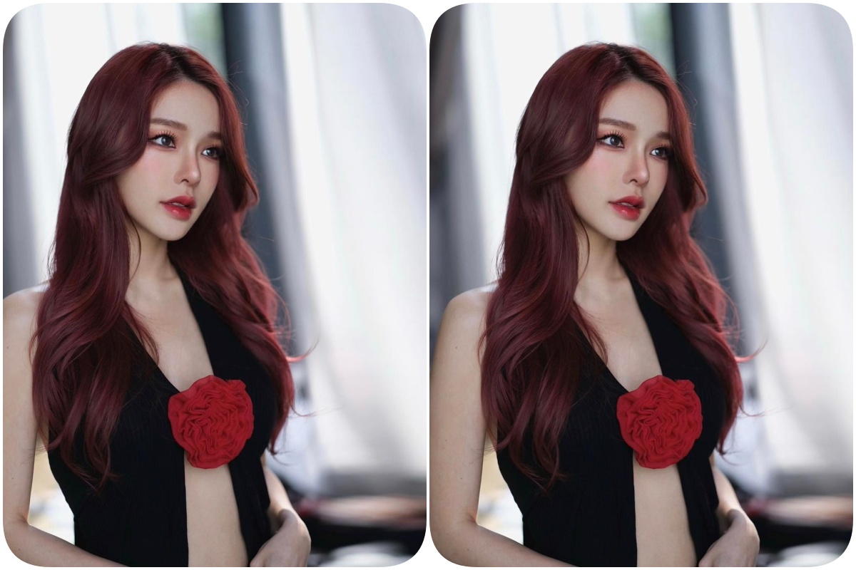 "แอร์ ภัณฑิลา" แอบแซ่บเบาๆ กับเสื้อแหวกอกลงจนมาถึงสะดือ 