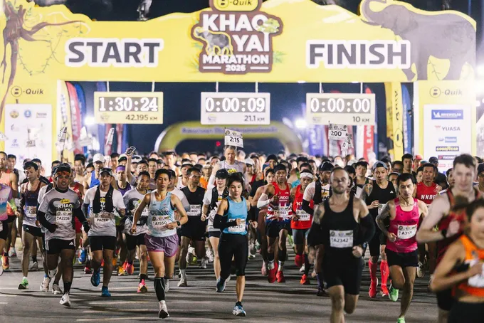 “B-QUIK KHAO YAI MARATHON 2026” สนามวิ่งมาราธอนบนผืนป่ามรดกโลกปี2 นักวิ่งตอบรับทั่วปท.กว่า 8,000 คน