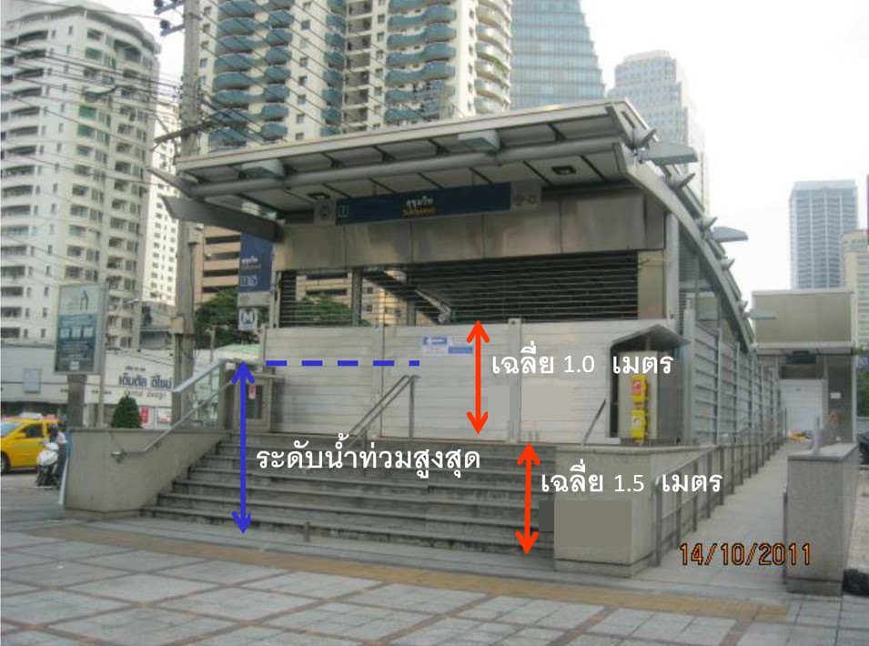 รฟม. มั่นใจออกแบบสถานีรถไฟฟ้าMRT พร้อมรับมือปัญหาน้ำท่วมฉับพลันในกรุงเทพฯ