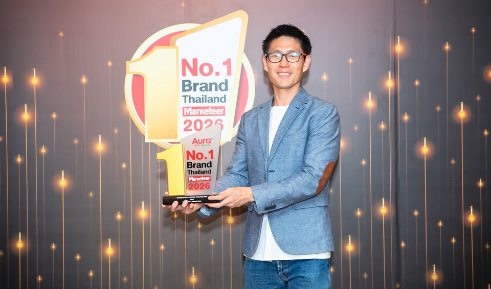 ออรา ตอกย้ำความเป็นผู้นำตลาดน้ำแร่ธรรมชาติ   คว้ารางวัล “Marketeer No.1 Brand Thailand 2026” ต่อเนื่องปีที่ 5