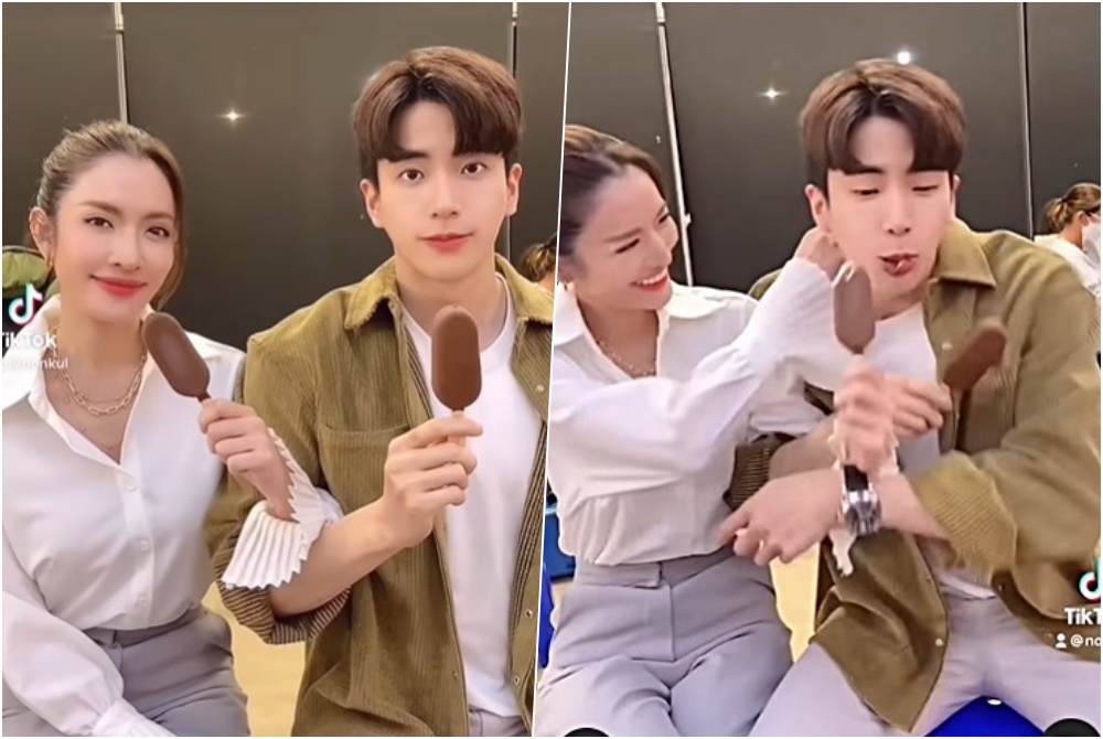 "แอฟ ทักษอร" เล่นวนแขนมุ้งมิ้ง "นนกุล" แฟนคลับแห่จิ้น