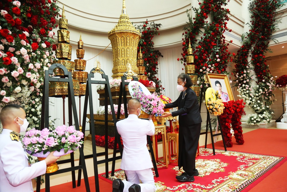 "กรมสมเด็จพระเทพฯ" เสด็จพระราชดำเนิน ไปในการพระราชทาน น้ำหลวงอาบศพ "คุณหญิงเทวี เจียรวนนท์"