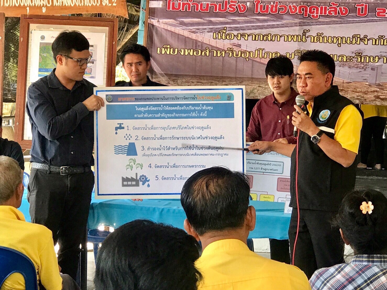 สำนักงานชลประทานที่ 12 ลงพื้นที่พบปะเกษตรกรผู้ใช้น้ำในเขตโครงการส่งน้ำและบำรุงรักษายางมณี อ่างทอง