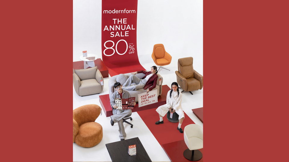Modernform จัดใหญ่ The Annual Sale 2026 Keep The Best Deal เฟอร์นิเจอร์ลดสูงสุด 80%