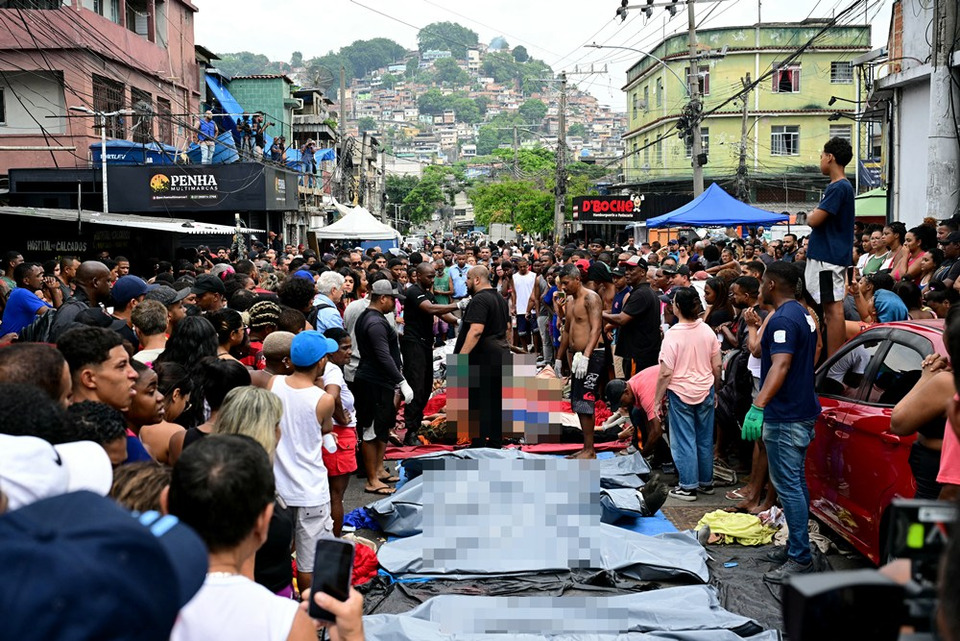 สลด! ตร.บราซิลเปิดปฏิบัติการสังหารแก๊งค้ายาเสียชีวิตกว่า 132 ศพ กลางเมืองริโอ เด จาเนโร