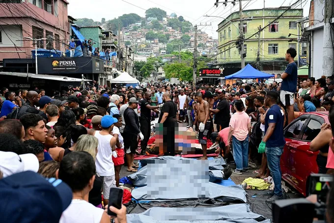 สลด! ตร.บราซิลเปิดปฏิบัติการสังหารแก๊งค้ายาเสียชีวิตกว่า 132 ศพ กลางเมืองริโอ เด จาเนโร
