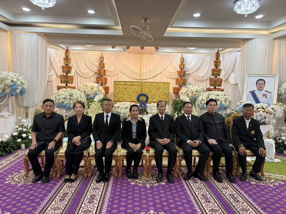 "บิ๊กโอ๋" พิธีบำเพ็ญกุศลและสวดพระอภิธรรม พ.ต.อ.ธงชัย เย็นประเสริฐ อดีตนายก อบจ.นนทบุรี