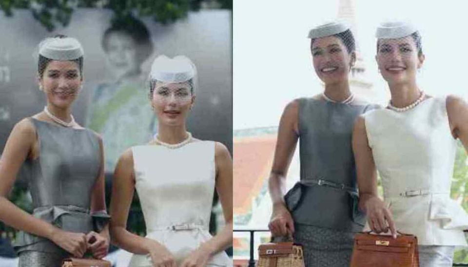 “แนท-น้ำตาล” น้อมส่งเสด็จ “พระมารดาแห่งไหมไทย” สวมผ้าไหมยกดอกลำพูน ลายสุริยะฉาย สื่อพระเมตตา 5 ทศวรรษ