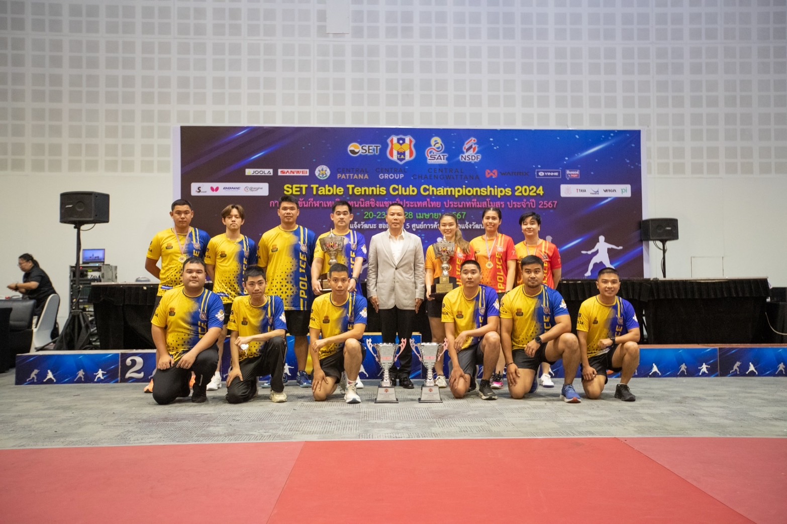 เทเบิลเทนนิสตำรวจชาย-หญิงกวาดครองแชมป์รุ่นทั่วไปแห่งประเทศไทย      