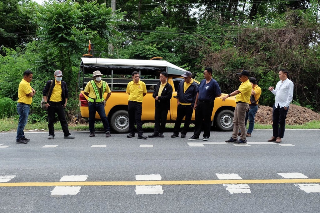 แขวงทางหลวงอุตรดิตถ์ที่ 2 ลงพื้นที่ตรวจสอบจุดเสี่ยงภูตาโล่ง สาย 1045 0202 