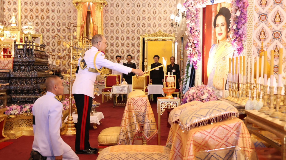 พระวรวงศ์เธอ พระองค์เจ้าเฉลิมศึกยุคล ทรงบำเพ็ญพระราชกุศล ถวายพระบรมศพ "พระพันปีหลวง"