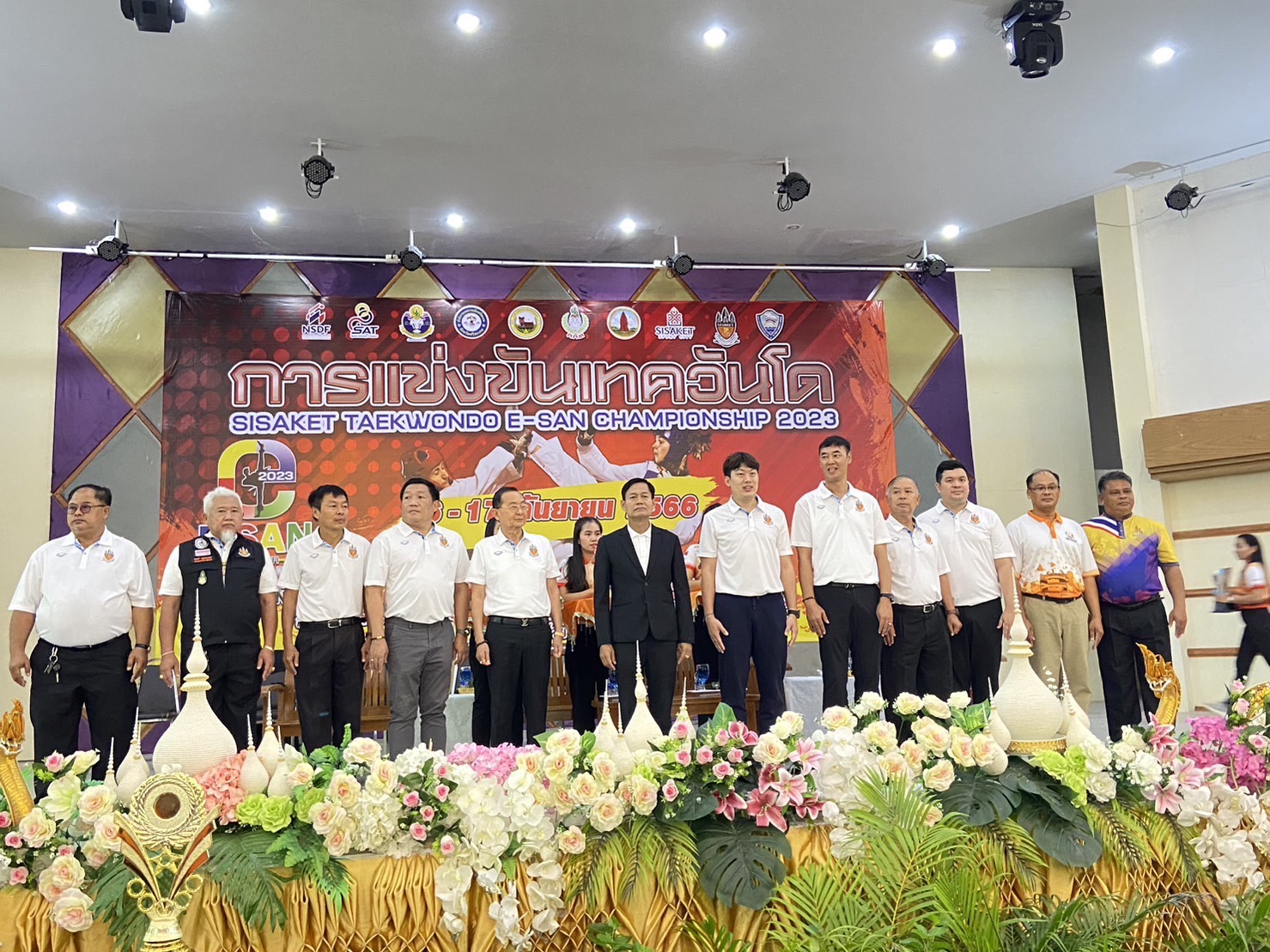 ผวจ.ศรีสะเกษเปิดแข่งเทควันโด SISAKET TAEKWONDO E-SAN CHAMPIONSHIP 2023